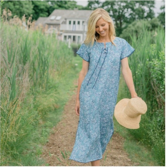 tuckernuck blue toile dress Another Day Blue Toile Maxi Dress – Shop the Mint main image 0